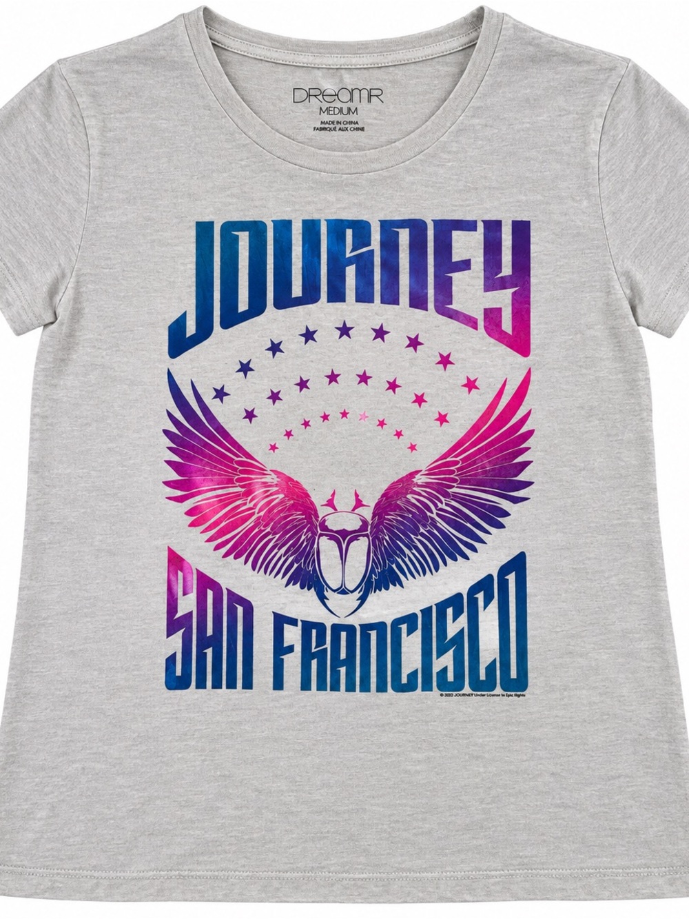 Gray Journey San Francisco Graphic Tee - Pink & Blue Ombre